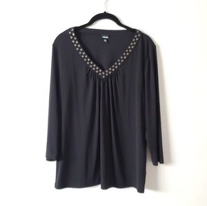 Rafaella Black Blouse